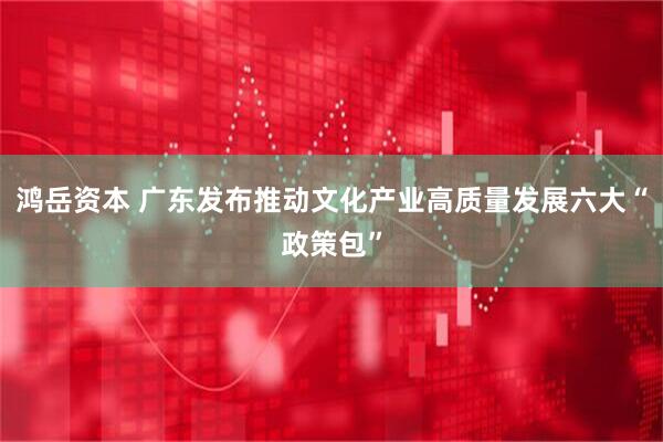 鸿岳资本 广东发布推动文化产业高质量发展六大“政策包”