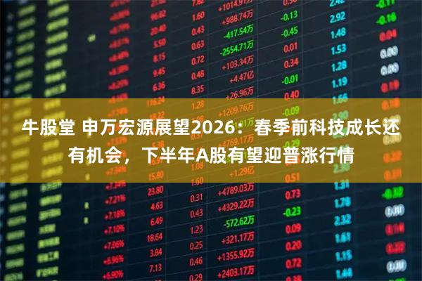 牛股堂 申万宏源展望2026：春季前科技成长还有机会，下半年A股有望迎普涨行情