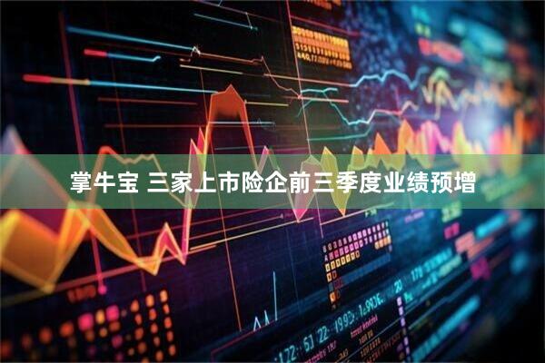 掌牛宝 三家上市险企前三季度业绩预增